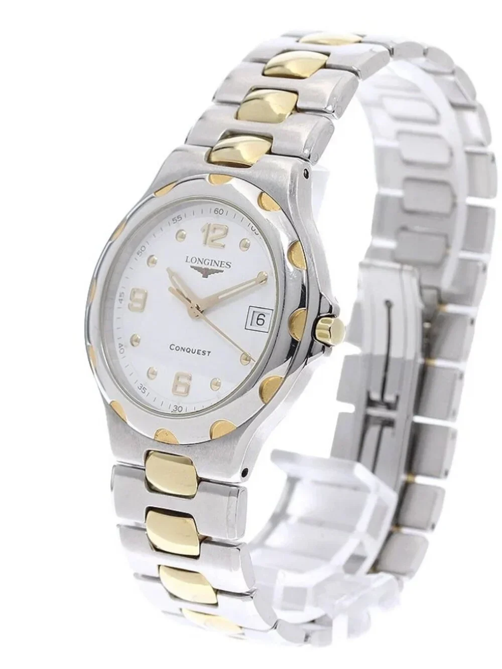 LONGINES Conquest L1.631.3 Date white Dial Quartz Men's Watch_969928